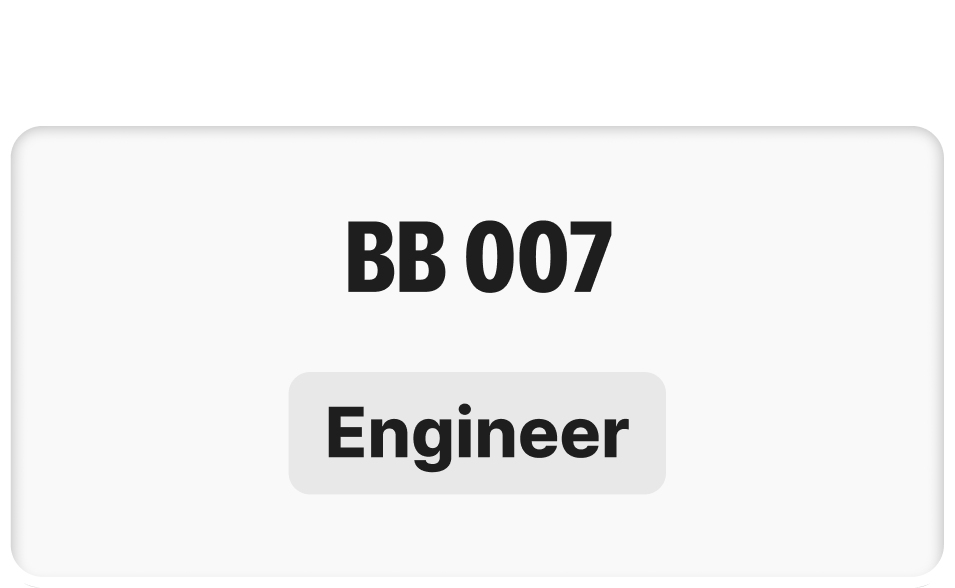 BB 007 — Engineer